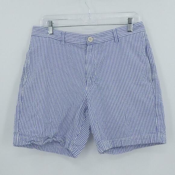 Vineyard Vines Shorts Mens 32 Seersucker Club Short Striped Summer Preppy Casual - Picture 1 of 15